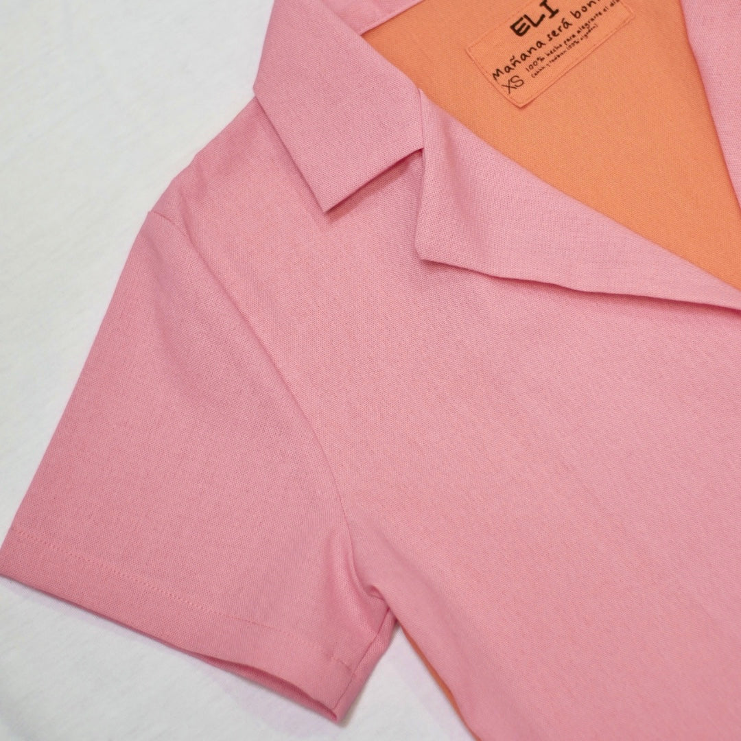 Blusa corta bicolor 🌈 (karol g)