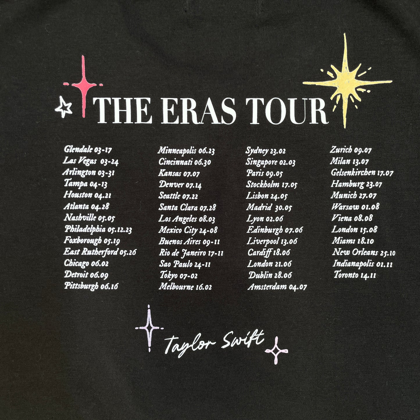 The eras tour tshirt (Taylor's Version)